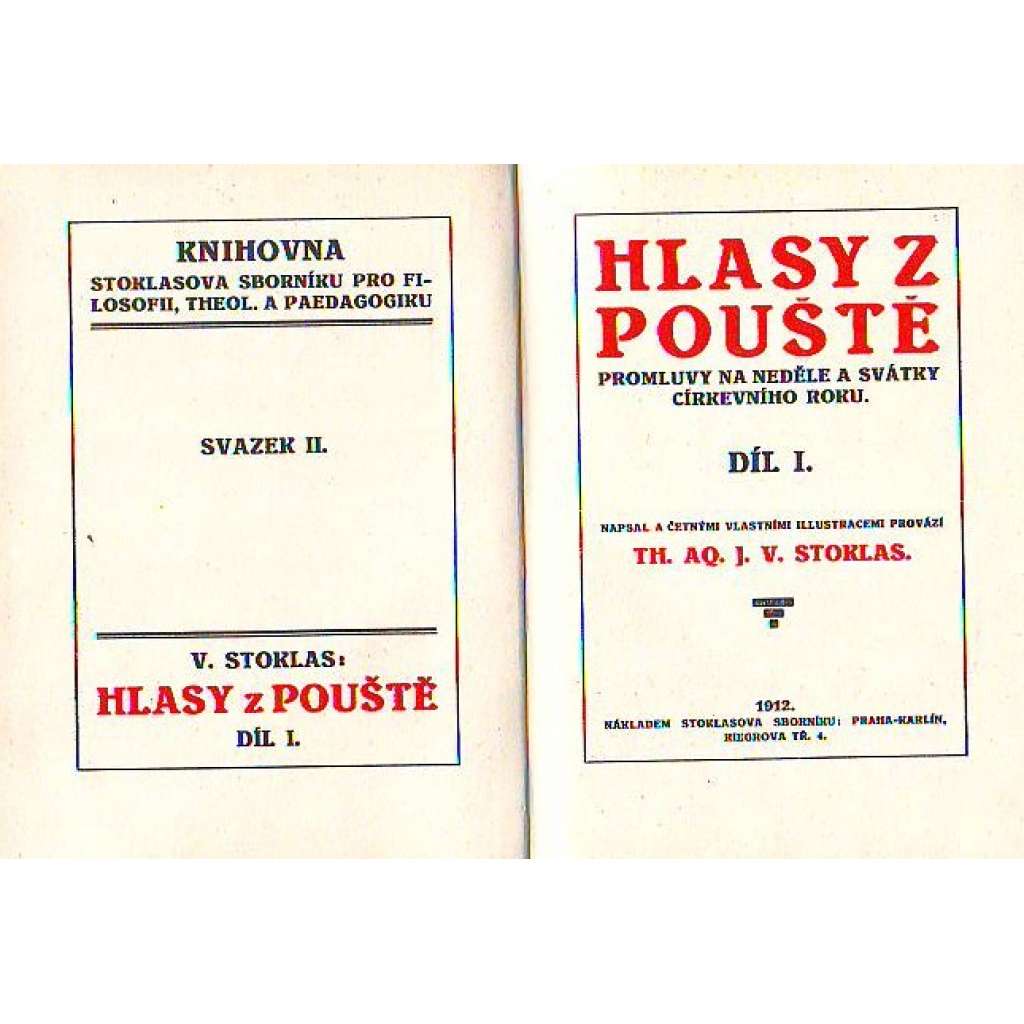 HLASY Z POUŠTĚ DÍL I. - Promluvy na neděle a svátky církevního roku